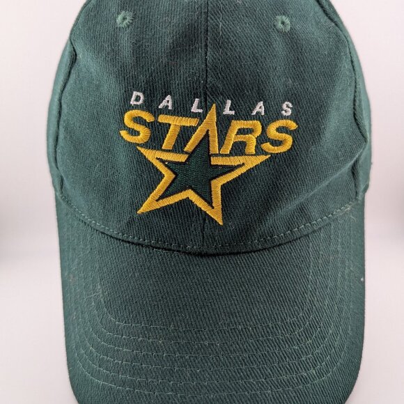 🧢 Vintage Dallas Stars NHL Cap – Forest Green Stretch Fit, 98% Cotton - Picture 1 of 5